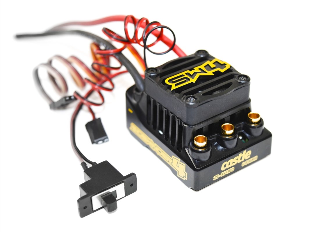 Photo 1 of Castle Creations Sidewinder 4 Sensorless ESC Upgrade for 1/10 RC Vehicles,Unisex Adult, Black