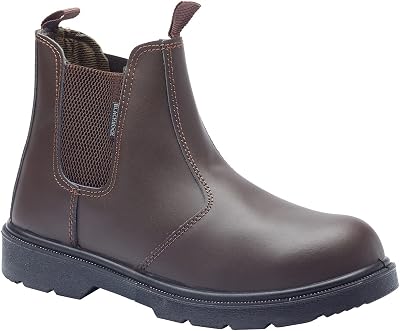 Blackrock Steel Toe Chelsea Boots Safety Shoes Size 11 Black/Brown