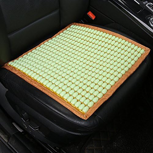 Car Seat Resin Jade Beads Cushion Massage Beads Square Mat Cool Pad Breathable Summer, Single,B