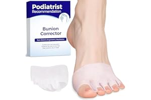 Habioer Toe Separators for Women - Podiatrist Recommended, Toe Spacers for Men, Breathable Bunion Corrector, Plantar Fasciitis(1 Pair)