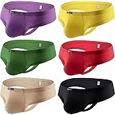 Hanhepee Men's Mini Cheek Thong Panties Sexy Soft Breathable Boxer Briefs