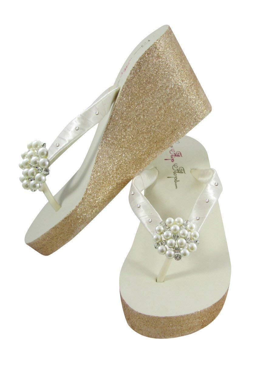 crystal flip flops for wedding