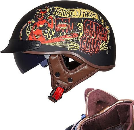 Amazon Co Jp Dot承認レトロハーレースタイルオートバイハーフヘルメットオープンフェイスクルーザースクーターチョッパーヘルメット 格納式バイザー 夏の男性と女性 ホーム キッチン Amazon Co Jp Dot承認レトロハーレースタイルオートバイハーフヘルメットオープンフェイスクルーザースクーターチョッパーヘルメット 格納式バイザー 夏の男性と女性 ホーム キッチン
