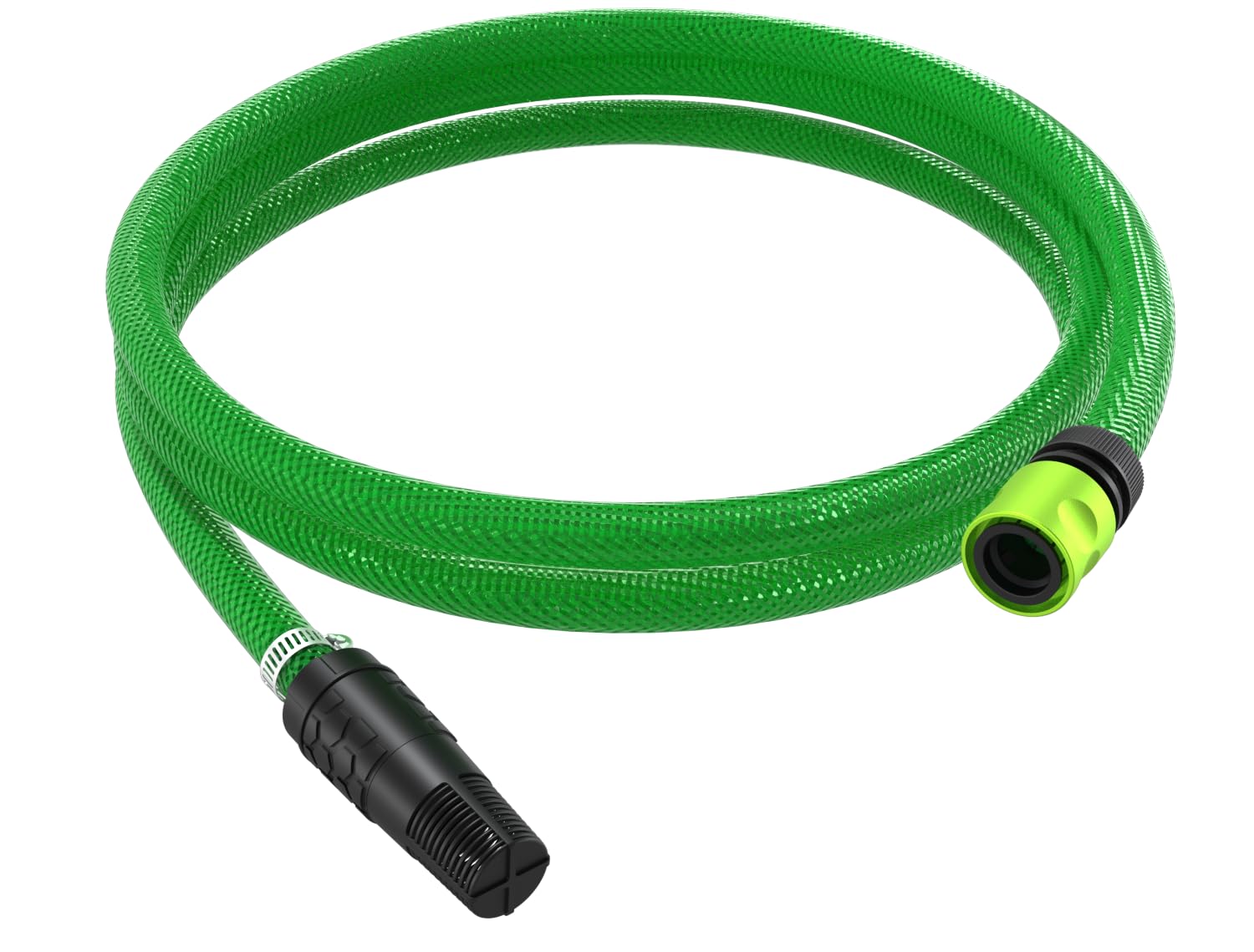 AVA Self Priming Hose w/Check Valve - Includes Coarse Filter to Protect Your Pressure Washer