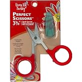 Karen Kay Buckley&reg; Perfect Scissors&trade;, Small 3-3/4 Inch #KKBPSC Curved Micro-Serrated Non-Slip Blade for Thread Snipping, Machine Quilting, Embroidery, Appliqu&eacute;. Allows for Up Close Trimming