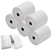 Muotich 3 1/8 x119 Thermal Paper Rolls POS Cash Register Thermal Receipt Printer Paper, 10 Rolls Thermal Paper Receipt Rolls, White Thermal Receipt Paper, Pack of 10