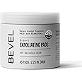 Bevel 10% Glycolic Acid Toner Pads for Face, Helps Remove Dead Skin Cells and Reduce Ingrown Hairs for Even Skin Tone and Texture, 45 Count (Packaging May Vary)