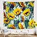 Grace store Boho Wall Tapestry Yellow Sunflower Tapestry Wall hanging Mandala Tapestry for Bedroom, Christmas Gifts, 59