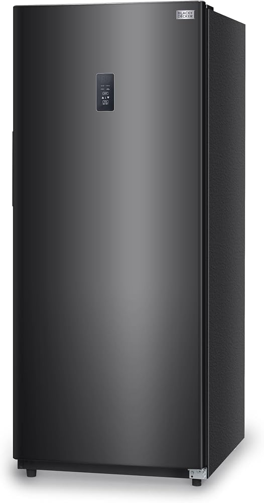 BLACK+DECKER 14 Cu. Ft. Convertible Freezer Refrigerator, Upright Freezer with Glass Shelves, ENERGY STAR rated, Frost Free,