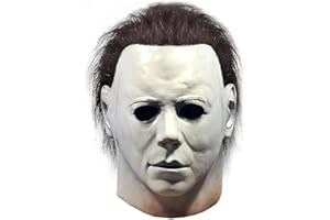NTSWZYS Halloween Michael Myers Mask 2024 Horror Latex Full Head Mask Scary Adult Cosplay Costume for Party Props