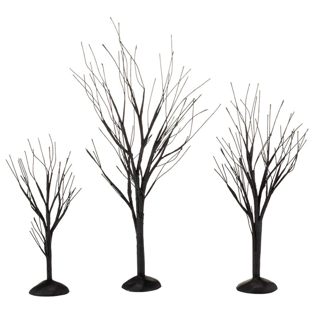 Department 56 Accessories for Villages Halloween Black Bare Branch Trees, 1.77 inch