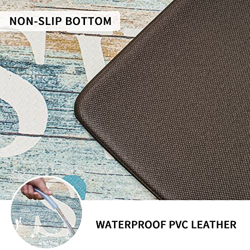 EVERGRACE Farmhouse Sweet Home Theme Kitchen Mats 17 x 47 inch, Anti