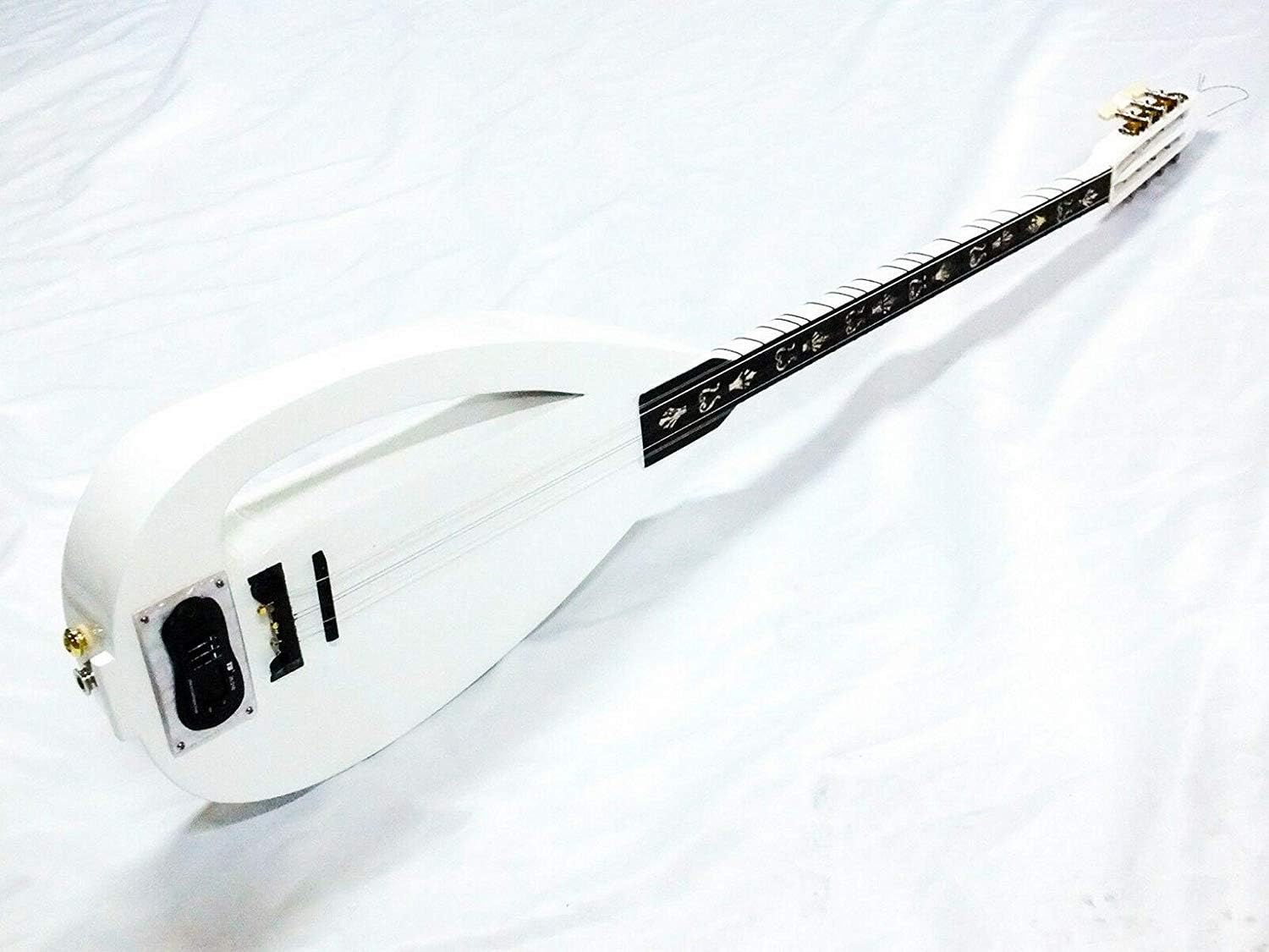 Turkish Half Cut Electric Short Neck Baglama Saz W/equ W/free Belt