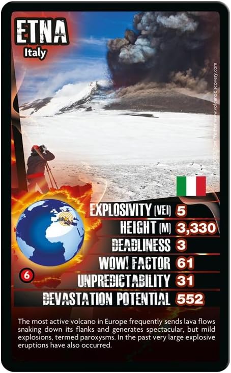 Top Trumps Volcanoes Card Game, Small - Image 3