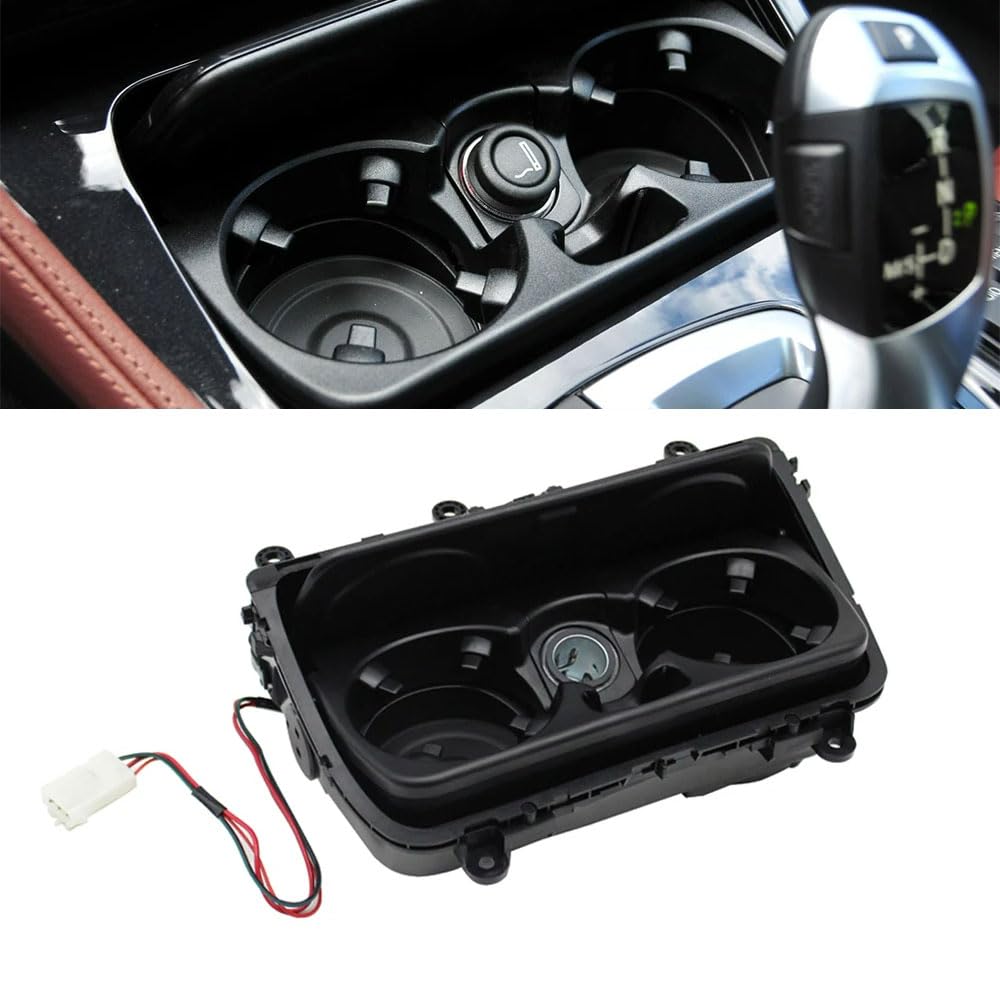 Photo 1 of Goodithy Front Center Console Cup Holder Assembly, Drink Cup Holder Bracket Complete Replacement for BMW 5 Series F10 F11 LCI 520 523 525 528 (Model A)