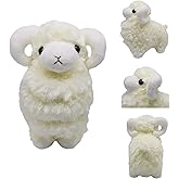 Cuddly Sheep Stuffed Animal Adorable Fluffy Plush Sheep Toy Super Soft and Cute Lamb Doll Pretty Sweet Gifts for Kids Boys and Girls Present for Birthday or Party 10 Inches