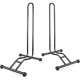 Revere Bike Stand Set of 2 &ndash; Adjustable Bicycle Parking Rack for 20&ndash;29 Inch Wheels, Fits Tires up to 2.6&rdquo;, Portable Powder-Coated Steel Bike Storage for Indoor &amp; Outdoor Use