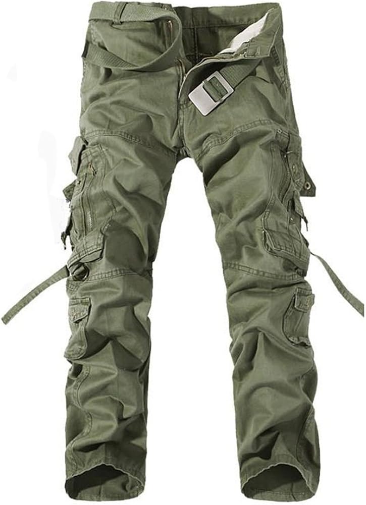 ZiXing Men's Workman Regular Trouser Work Cargo Pants with Multi Pocket