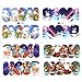 Christmas Nail Decals Water Transfer(12 Pack), Konsait Christmas Nail Wraps Water Slide Xmas Nail Art Stickers for Women Kids Girls Kiss Designs for Christmas Party Favor Decoration Decor Supplies