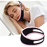 orimetre Travel Jaw Strap for CPAP Users, Sleep Apnea Headgear to Keep Mouth Closed, Anti-Snore Chin Strap for Sleeping, Snore Strips, Mouth Tape for Women & Men (Pink)
