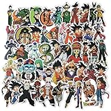 Jasion 50-Pcs Vinyl Stickers Waterproof Anime Graffiti Decals for Water Bottles Cars Motorcycle Skateboard Portable Luggage Phones Ipad Laptops