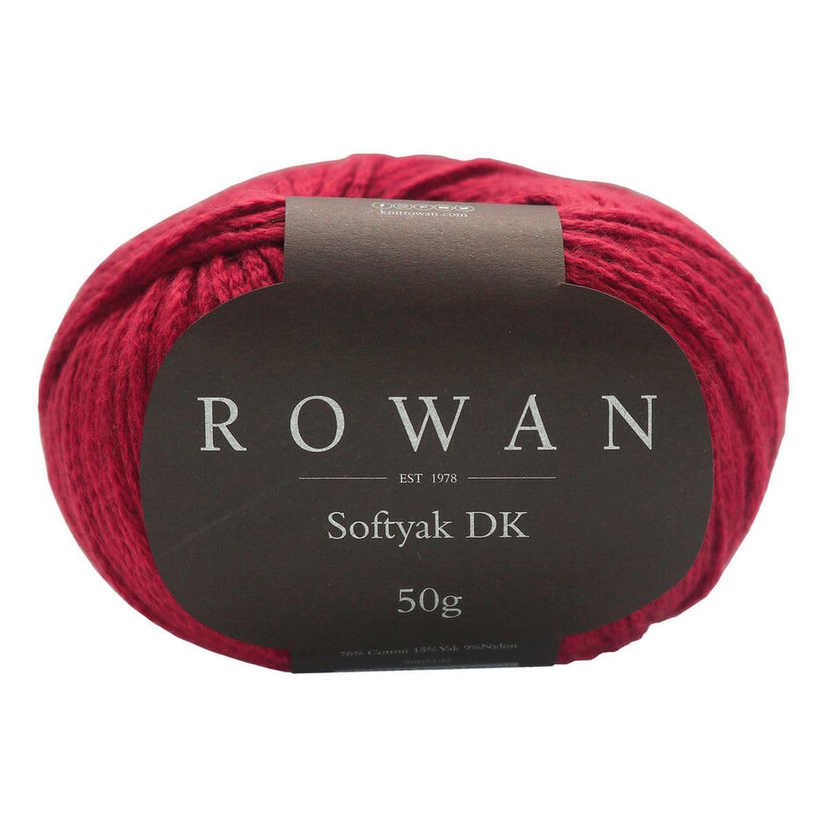 Rowan Sopftyak DK T. Red 76% Cotton, 15% Yak, 9% Nylon Yarn - 50g