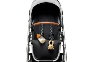 SMACK FUN Toy Straps for baby - Keep toy, bottle & pacifier Off The Floor - Great for Stroller, High Chair and Car Seat - 2-Pack