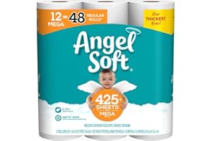 Angel Soft, Toilet Paper, 12 Mega Rolls, 12 Rolls