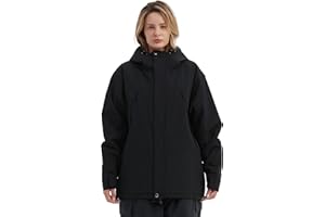 NOMADIKA Women Ski Jacket Waterproof Insulated Winter Snow Coat for Skiing Snowboarding Rain Coats Oversize Unisex