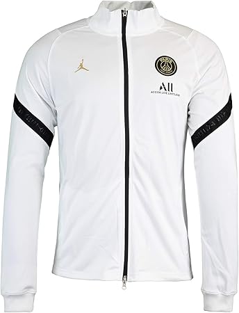 psg white track jacket