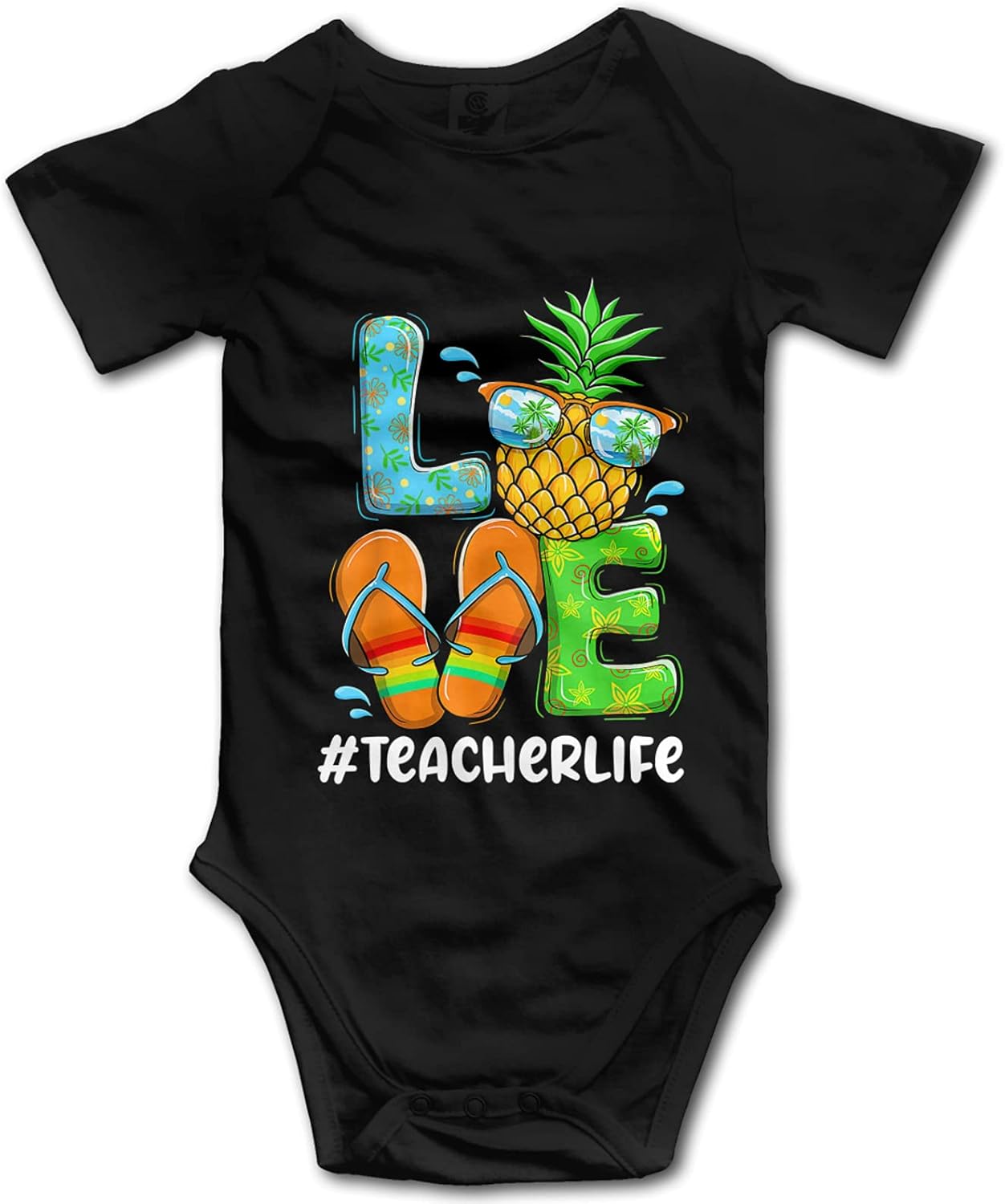 Love Teacher Life Baby Onesie ShortSleeve Bodysuits Unisex