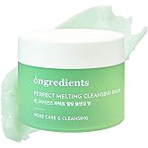 ONGREDIENTS Perfect Melting Cleansing Balm | Non-Greasy Cleansing Oil | Panthenol, Heartleaf, Makeup, Sunscreen Remover, Soothing for All Skin Types | Vegan, Korean Skin Care 100ml / 3.38 fl Oz
