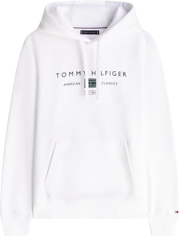 Brand Love TR Mono Stack Sweat à Capuche MW0MW42464 pour Homme, Blanc, L — photo 6 sur 6