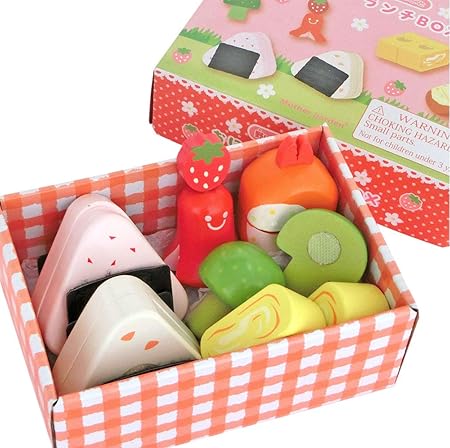 Amazon マザーガーデン 木のおままごと 野いちご ランチセット おにぎり 木製 お弁当 おもちゃ 998 セット おもちゃ