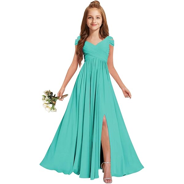 junior long dresses casual Amazon.com: Sage Junior Bridesmaid Dresses Casual Maxi Dress Chiffon Dresses  for Teenagers Long Flower Girl Dresses for Wedding 10T: Clothing, Shoes &  Jewelry