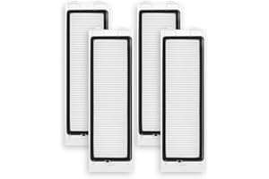 RROCHIO 4Pack Filter Replacement Parts Compatible with Roborock Qrevo MaxV,Qrevo S,Qrevo Plus,Qrevo Pro,Qrevo Curv,Qrevo Curv S5X,Qrevo Edge,Qrevo Edge S5A,QV35A Robot Vacuum Cleaner,Filters Replacement Parts