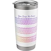 You Keep Me Sane Hidden Message Swearing Coffee Cup Stainless Steel Insulated Tumbler