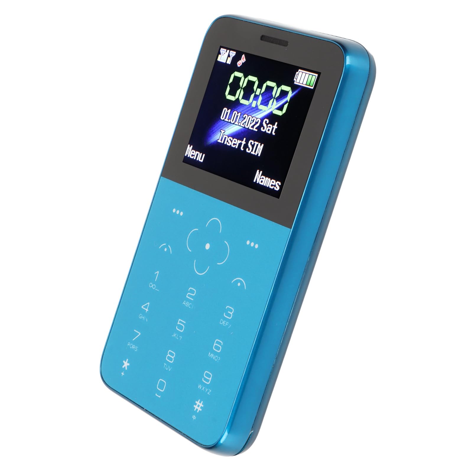 超小型ミニスマートフォン 3G デュアル SIM 小型携帯電話 1GB RAM 8GB ROM、5.0MP クアッドコアロック解除済み携帯電話子供用ポケット HD カメラ付き (BLUE)