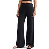 Colorfulkoala Dreamlux Women's High-Waisted Wide Leg Yoga Pants - Ultra Soft Casual Lounging Leggings 27.5/29.5/32.5" Inseam