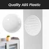 Repa Market 6 inch Plastic Vent Cover Round Soffit Exhaust Air Vent Grille view 3