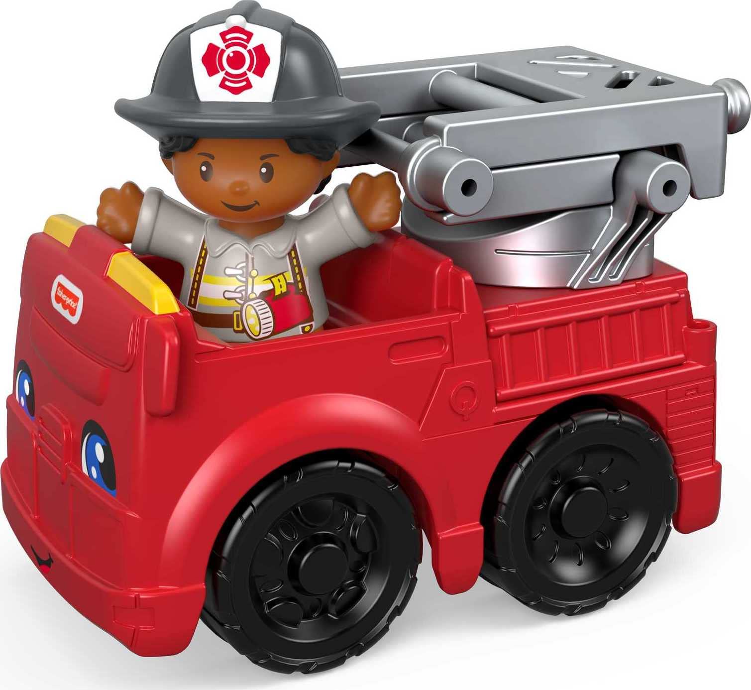 Fisher-Price Little People Vehicle and Figure - Firefighter and Fire Truck