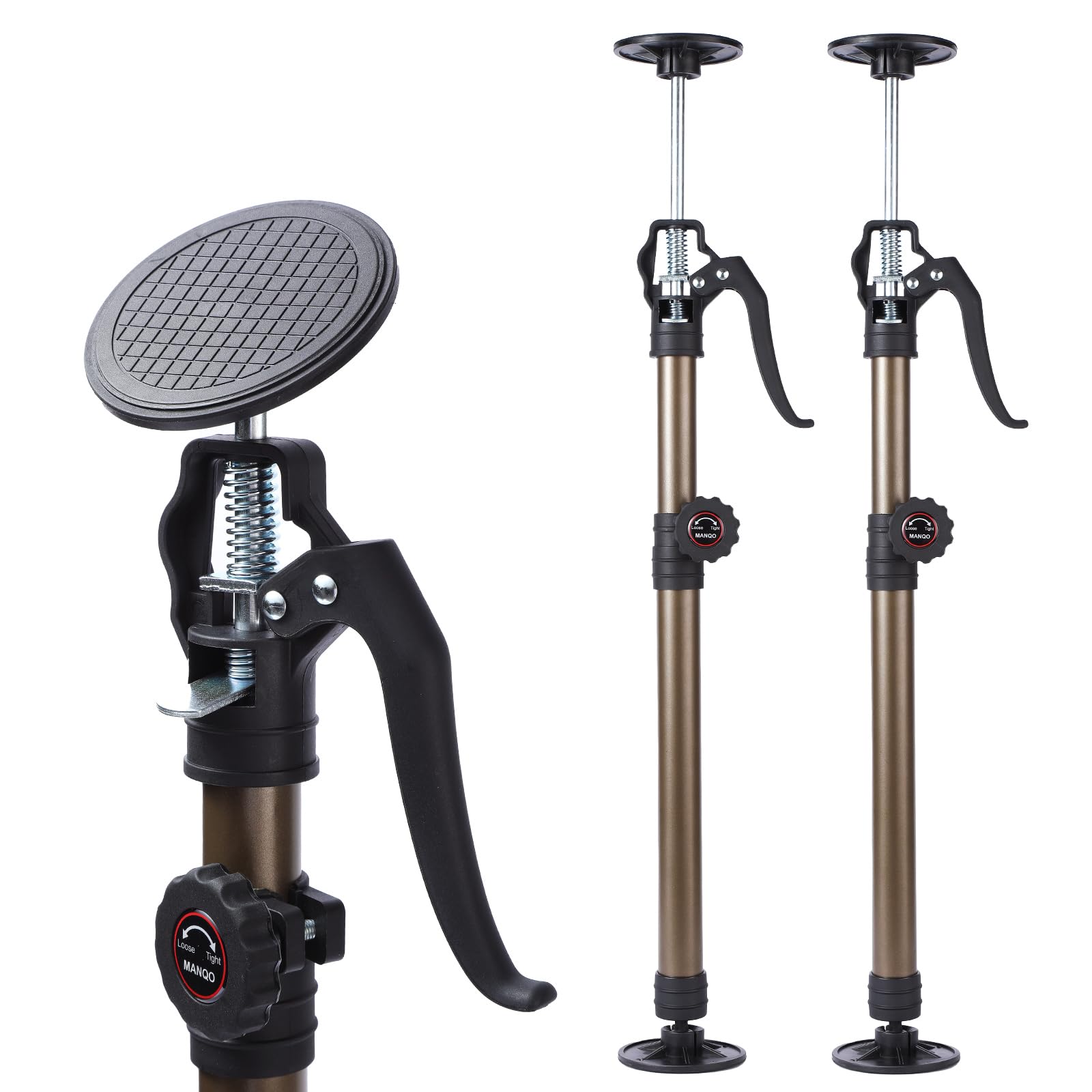 Photo 1 of MANQO Cabinet Jack for Installing Cabinet?Adjustable Support Pole?3rd Hand Support System?Extend from 19.29 inch to 43.30 inch,Supports up to 132lbs for Drywall 2Pcs Set (Patent Design)