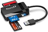 SmartQ C368 USB 3.0 SD Card Reader CF SD MicroSD Windows Mac Plug N Play view 1