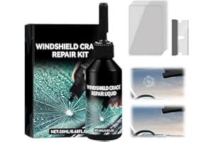 Windshield Crack Repair Kit, Premium Car Windshield Crack Repair Fluid, Universal Cracks Gone Glass Repair Kit,Quick Fix Wind