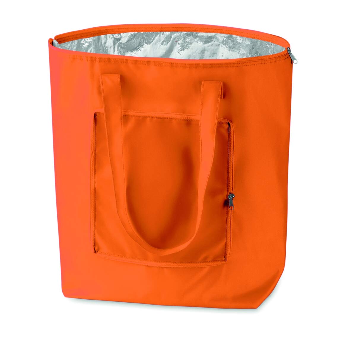 PromotionGift - Reusable Foldable Cooler, Shopping, Beach Bag Light and Durable, with Inner Aluminium Lining for Perfect Cooling Function - 25L (orange)