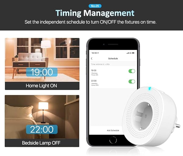 Orbecco 4 PZS WiFi Enchufe Inteligente de Versin UE 2 Puertos de USB Funciona con Alexa Echo Google House App Control Remoto No se Requiere Hub 10A Blanco