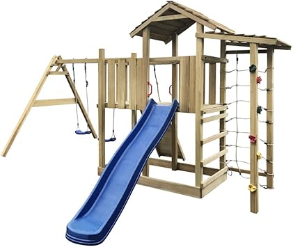playhouse and slide set