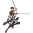Total Anime Levi - 6.5-Inch Figure with Swappable Faceplates, Alternate Hands, and Weapon