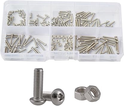 Hex Button Socket Head Cap Screw Metric Threaded Hexagon Allen Drive Machine Metal Bolts Nuts Standard Hardware Fastener Sae Assortment Kit Set 304stainless Steel 230pcs M2 Socket Cap Screws Amazon Canada