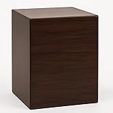 Wooden Urns for Human Ashes Adult, Extra Large 300 Cu/in Cremation Urns, Modern Walnut Wood Memorial Urn Box with Reinforced Base & Non-Slip Pads for Home Tribute Display